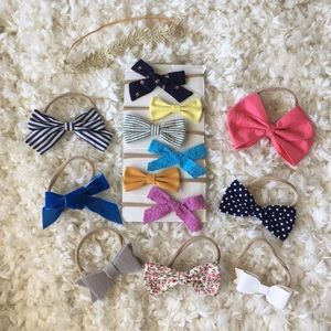 Bundle of Little Poppy bows and other brands